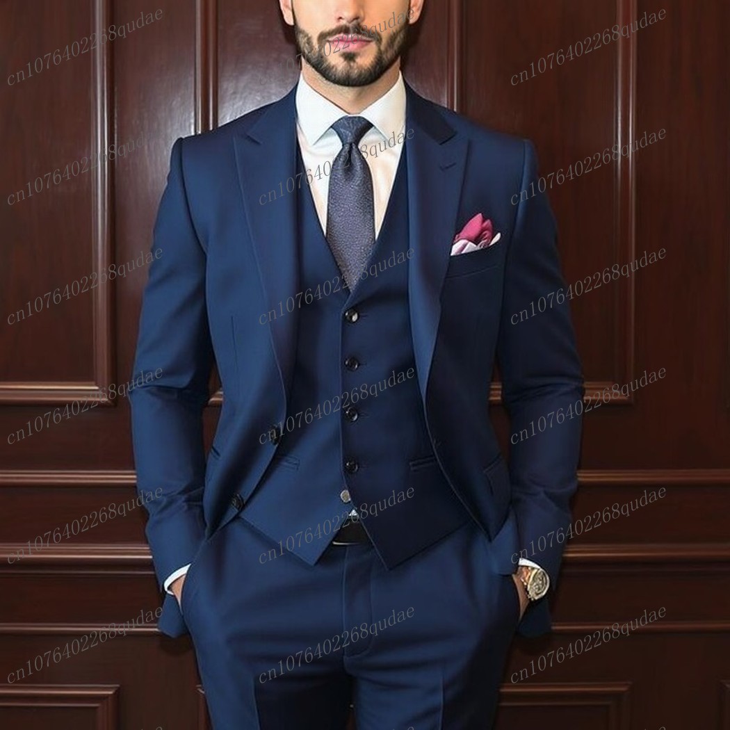 Formal Wear Jersey For Men - Setelan Pria Biru Dongker untuk Acara