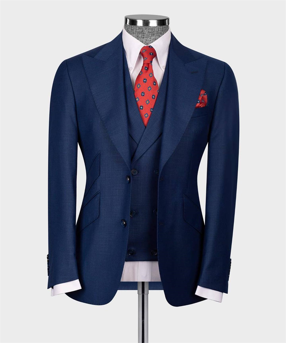 Men Formal Wear With Blazer - Jas tuksedo pernikahan klasik, setelan jas