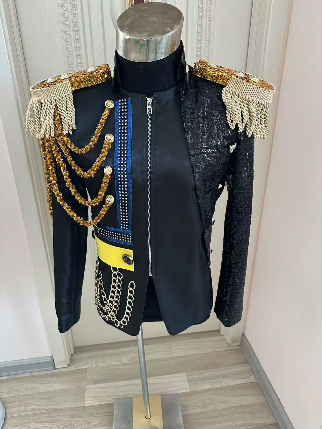 Men Formal Party Wear Dress - Jaket Royal Rumbai Pria Baru Gaun