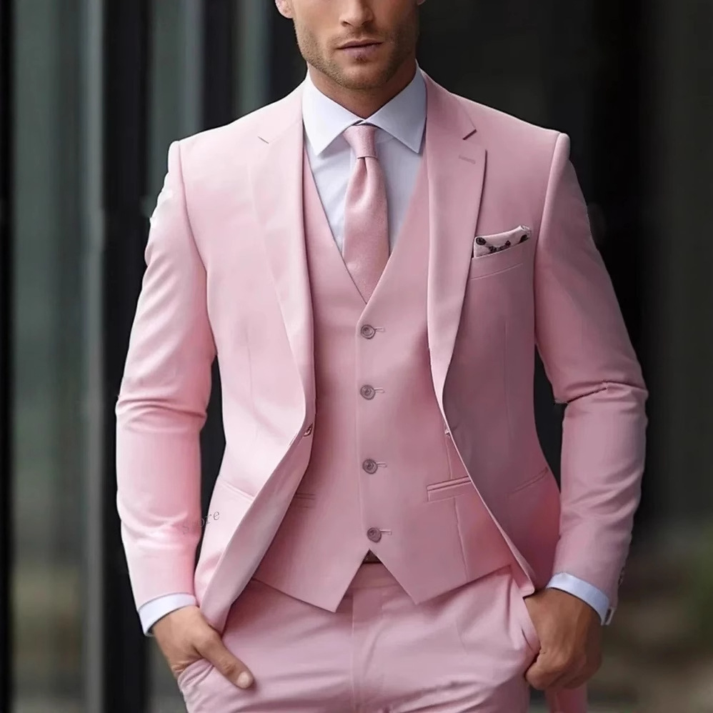 Men Formal Wear Pink - 3 Potong Jas Pria Formal Warna
