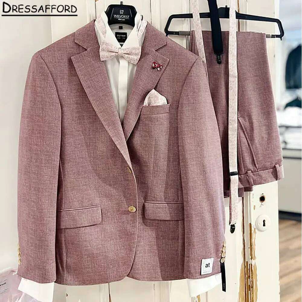 Men Formal Wear Pink - Setelan Pernikahan Formal Warna Pink Setelan