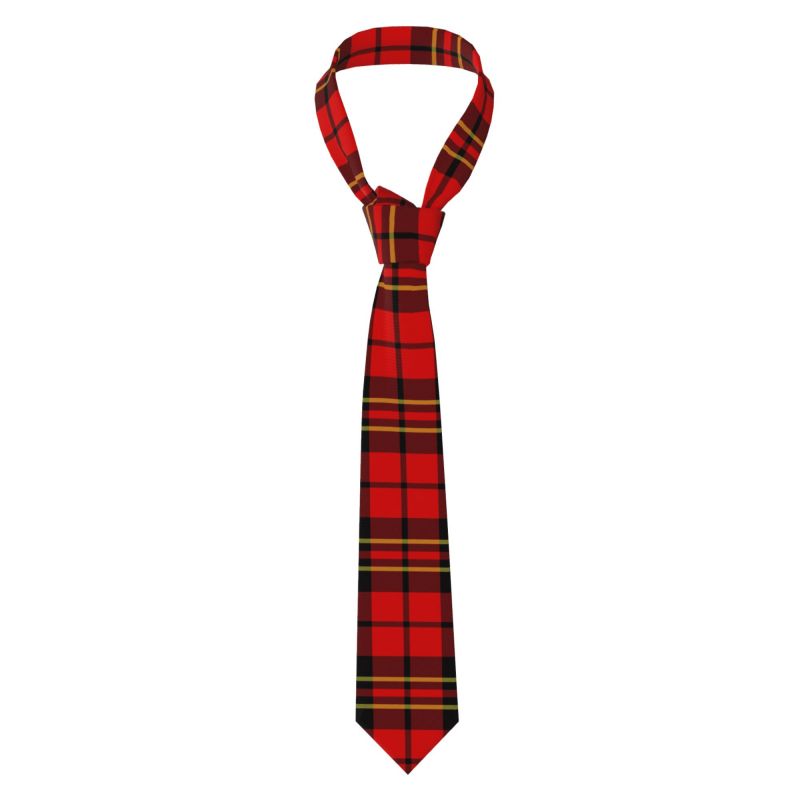 Men Formal Party Wear Dress - Dasi Pria Motif Tartan Skotlandia, Dasi
