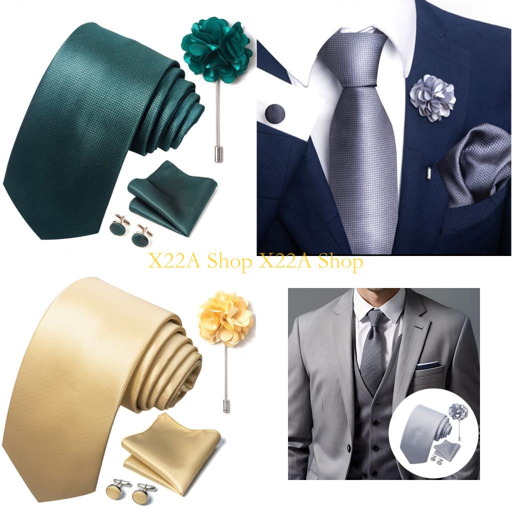 Unique Men'S Formal Wear - Set Pin Kerah Manset Persegi Saku
