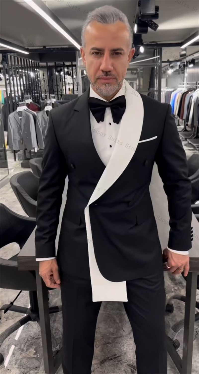 Formal Wear Jersey For Men - Setelan Jas Pria Hitam Putih 2