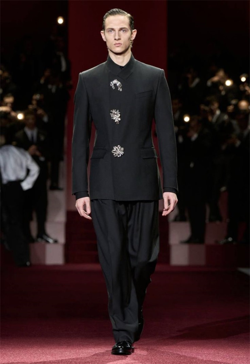 Formal Wear Jersey For Men - Set Jas Pria Kristal Hitam 2