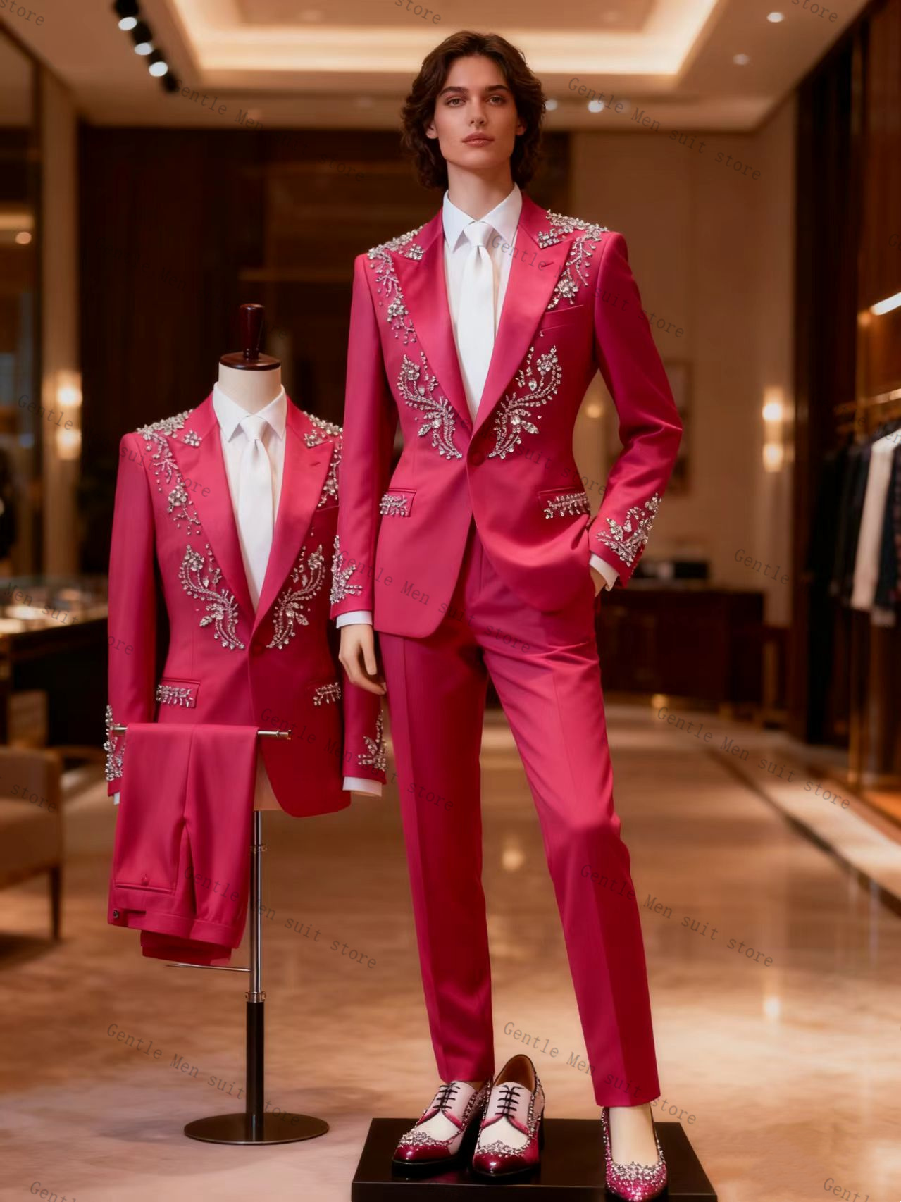 Men Formal Wear Pink - Setelan Jas Pria Warna Pink 2