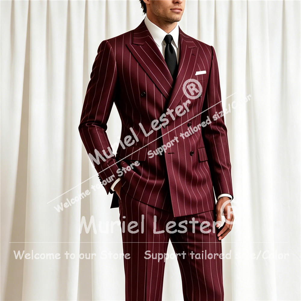 Men Formal Wear With Blazer - Setelan Jas Pria Bergaris Elegan 2