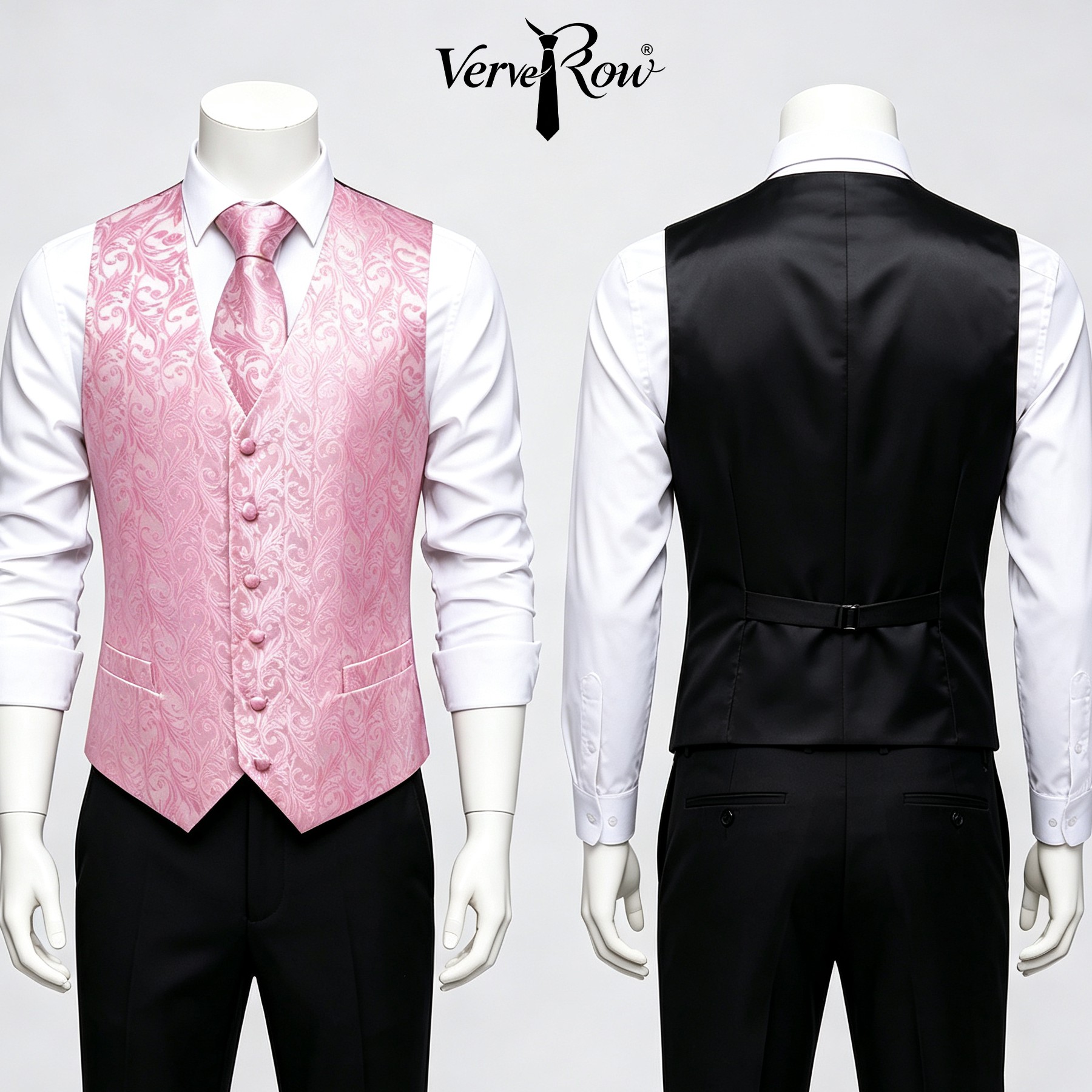 Men Formal Wear Pink - Aksesori Setelan Tiga Potong Dasi Merah