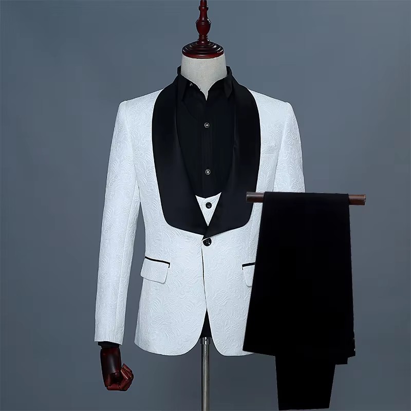 Jas Tuxedo Pria Slim Fit Tiga  - Men Formal Wear Pink ulasan dan harga