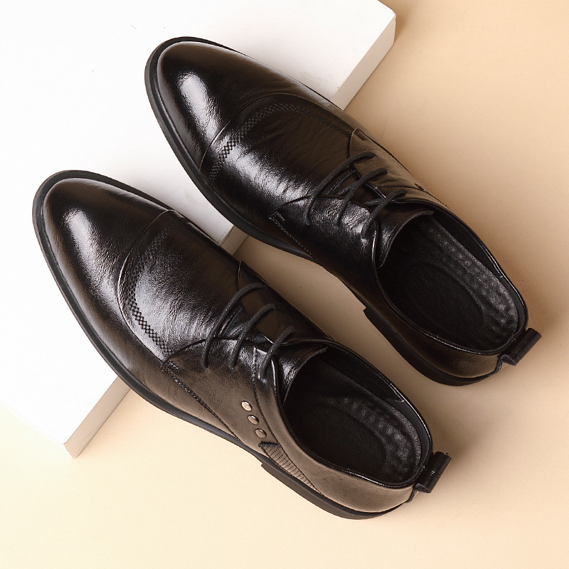 Sepatu Oxford Kulit Dengan Det - Men Formal Party Wear Dress ulasan dan harga