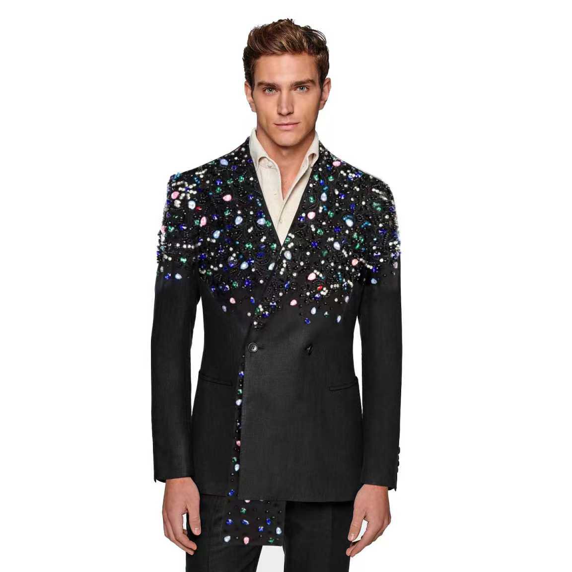 Set Jas Pria Hitam 2 Potong Bl - Formal Wear Jersey For Men ulasan dan harga