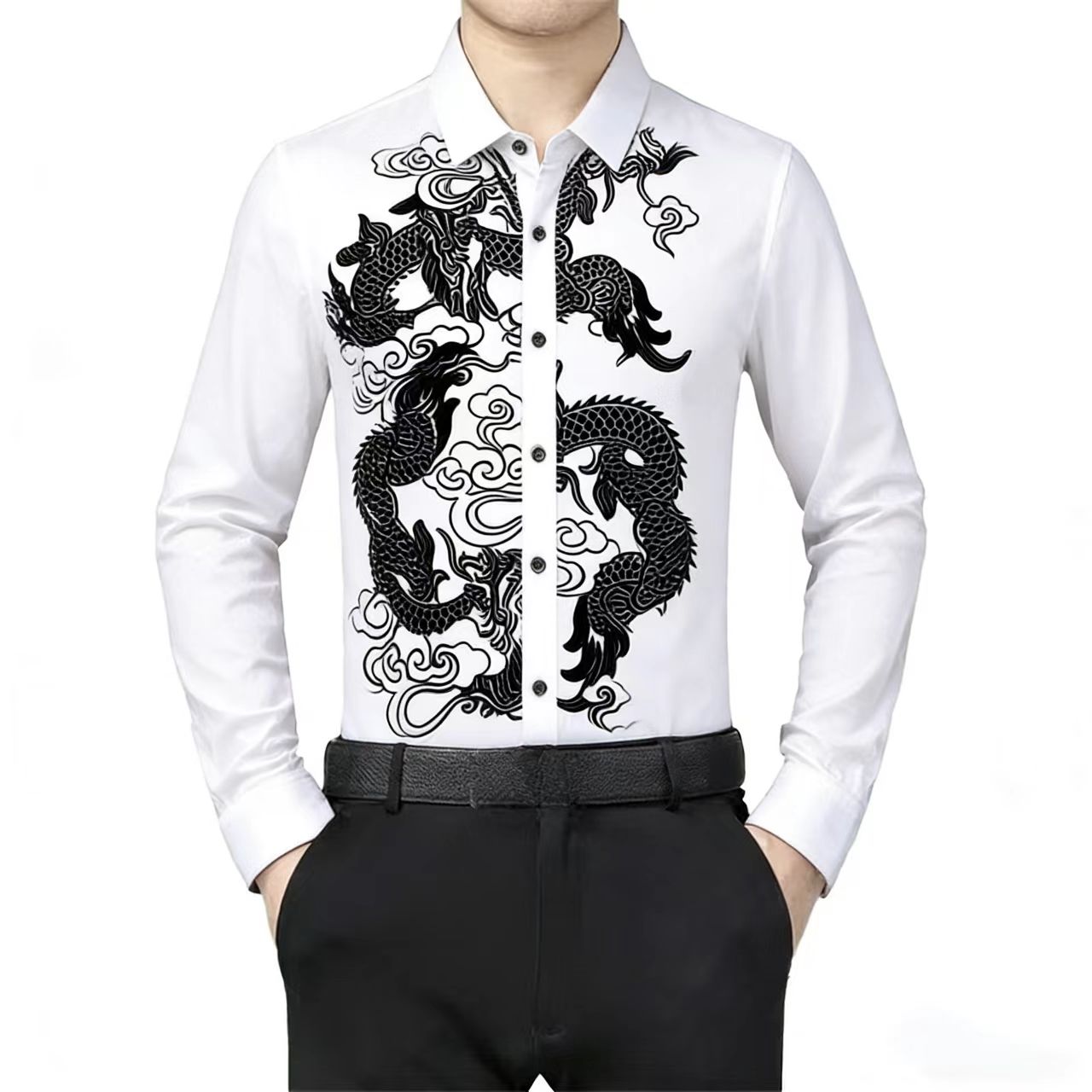 Kemeja Pria Lengan Panjang Mot - Men Formal Party Wear Dress ulasan dan harga