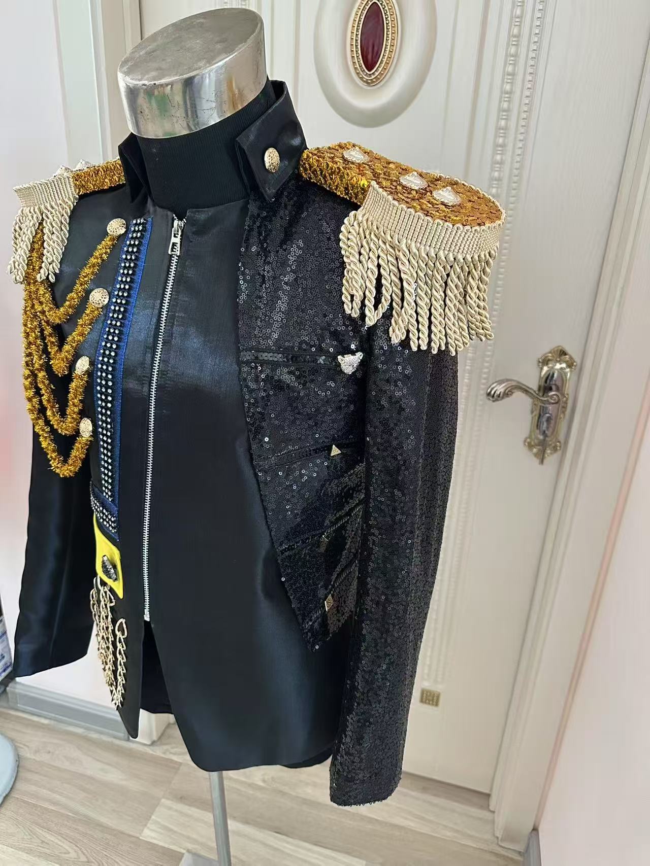 Jaket Royal Rumbai Pria Baru G - Men Formal Party Wear Dress ulasan dan harga