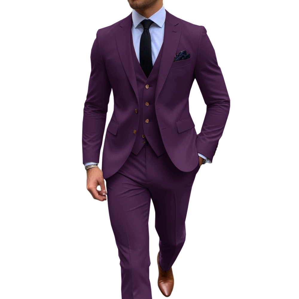 Jas Pria 3 Potong Warna Pink U - Men Formal Wear Pink ulasan dan harga