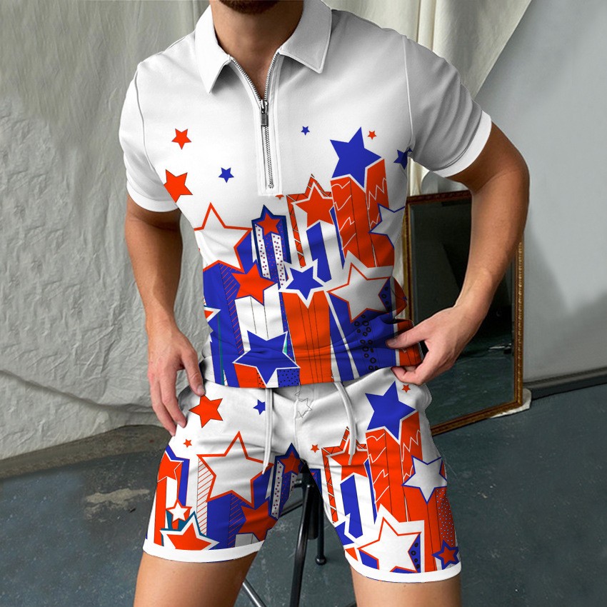 Leopard setelan Polo Pria, kao - Men'S Formal Beach Wear ulasan dan harga