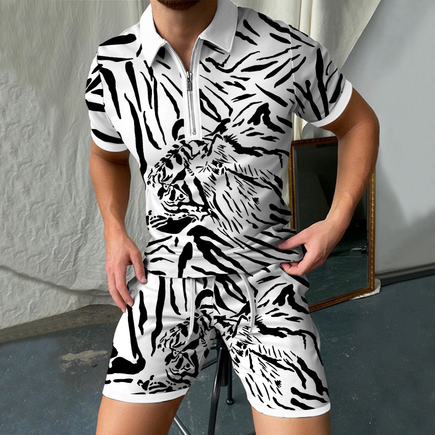 Leopard setelan Polo Pria, kao - Men'S Formal Beach Wear ulasan dan harga