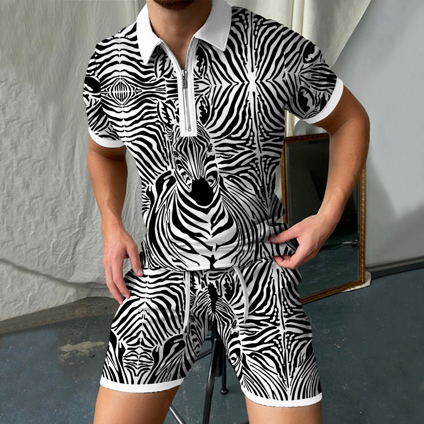 Leopard setelan Polo Pria, kao - Men'S Formal Beach Wear ulasan dan harga