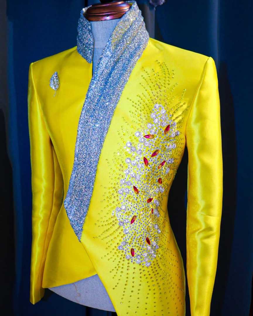 Tuksedo Pernikahan Kuning Mode - Unique Men'S Formal Wear ulasan dan harga
