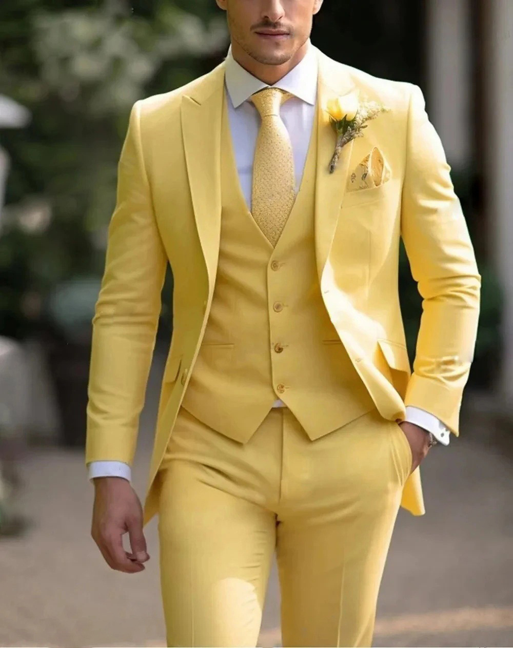 3 Potong Jas Pria Formal Warna - Men Formal Wear Pink ulasan dan harga