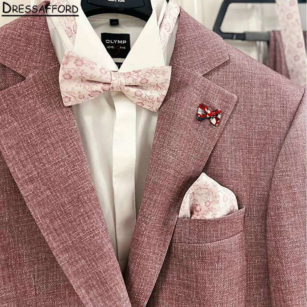 Setelan Pernikahan Formal Warn - Men Formal Wear Pink ulasan dan harga