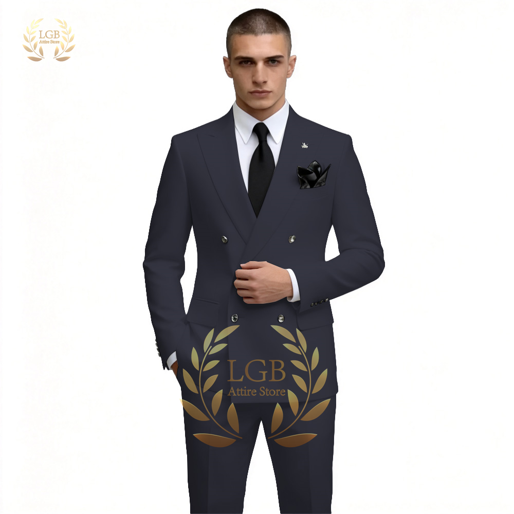 Setelan Jas Pria Putih Double  - Men Formal Wear With Blazer ulasan dan harga