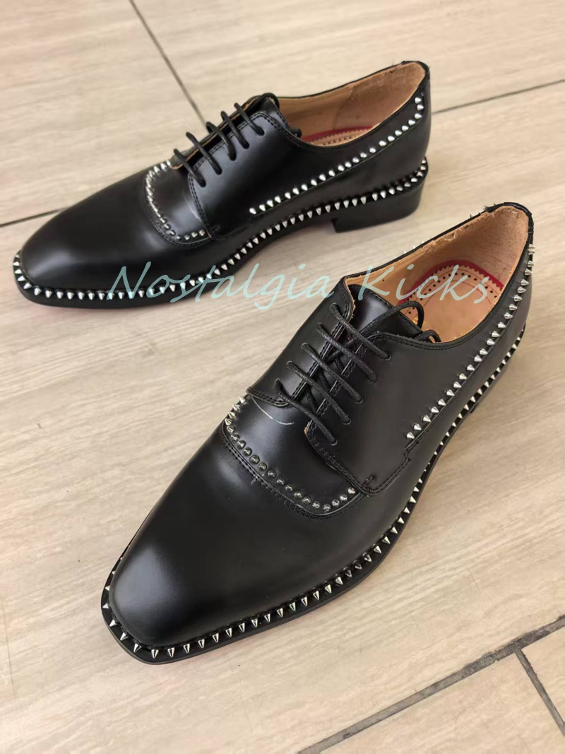 Sepatu Oxford Kulit Asli Hitam - Men'S Gothic Formal Wear ulasan dan harga