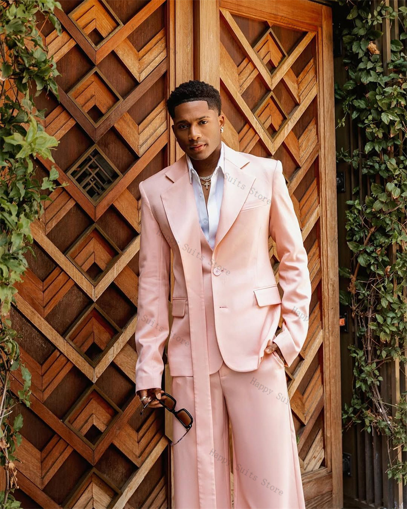 Setelan Jas Pria Warna Pink 2  - Men Formal Wear Pink ulasan dan harga