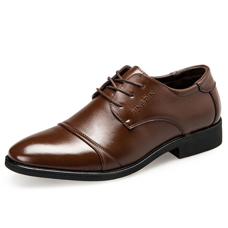 Sepatu Kulit Pria Ukuran Besar - Men Formal Party Wear Dress ulasan dan harga