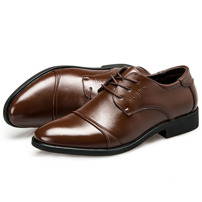 Sepatu Kulit Pria Ukuran Besar - Men Formal Party Wear Dress ulasan dan harga