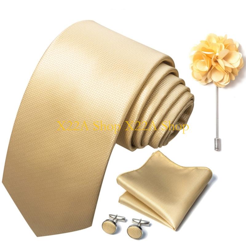 Set Pin Kerah Manset Persegi S - Unique Men'S Formal Wear ulasan dan harga