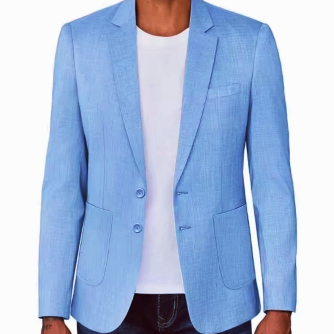 Blazer Linen Pria Slim Fit War - Men Linen Formal Wear ulasan dan harga