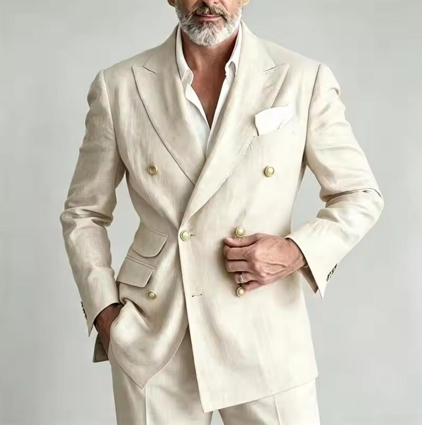 Jas Blazer Linen Pria, Celana, - Men Linen Formal Wear ulasan dan harga