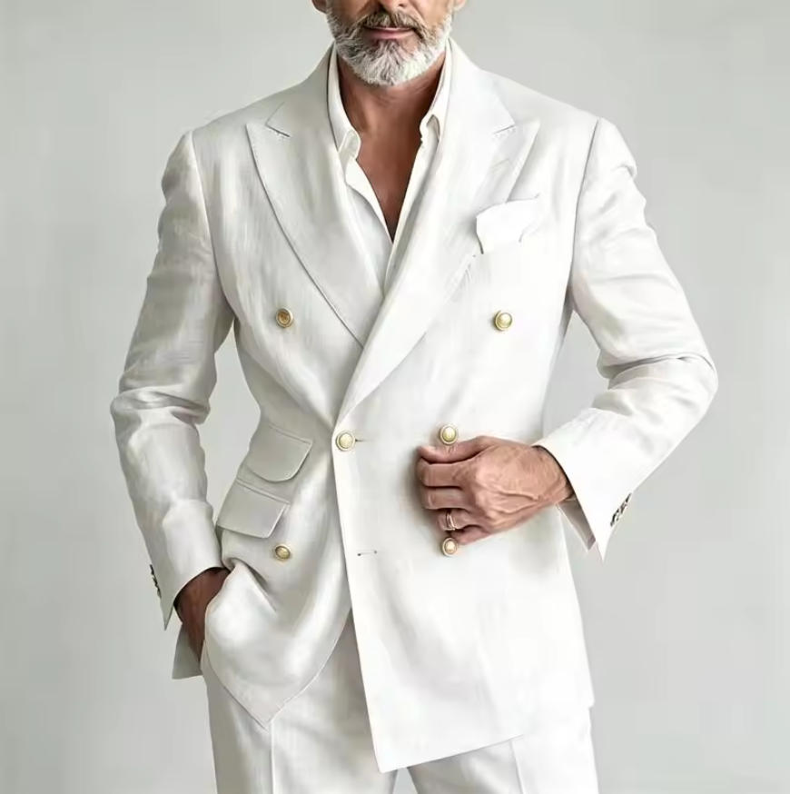 Jas Blazer Linen Pria, Celana, - Men Linen Formal Wear ulasan dan harga
