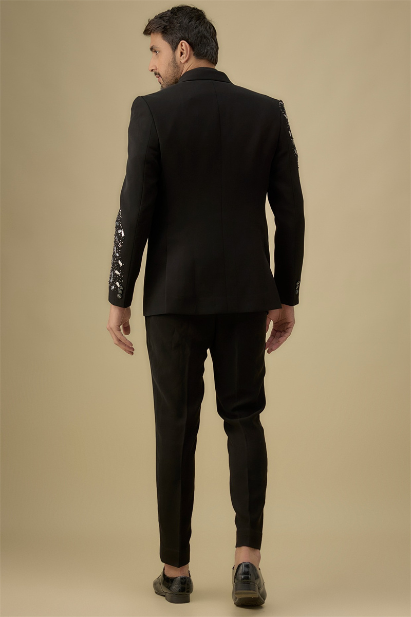 Set Jas Pria Hitam Kristal 2 P - Formal Wear Jersey For Men ulasan dan harga