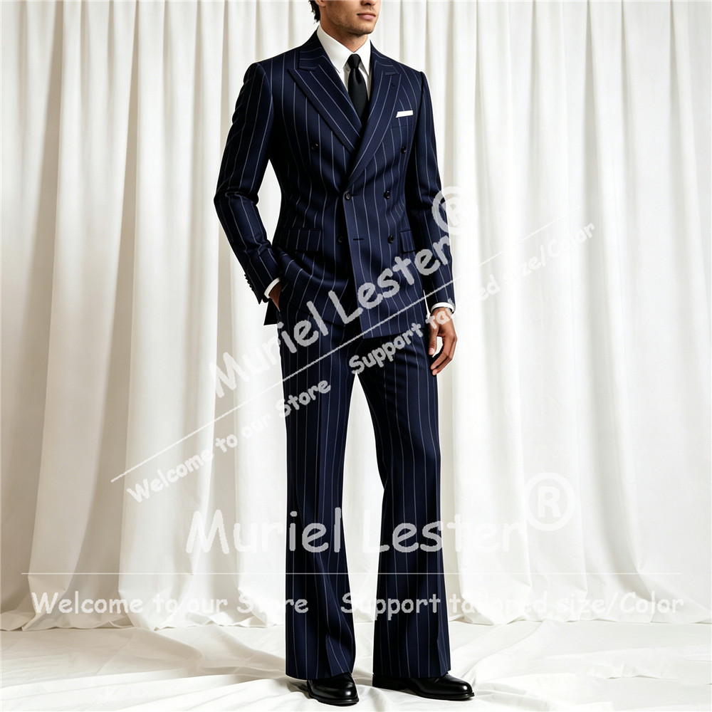 Setelan Jas Pria Bergaris Eleg - Men Formal Wear With Blazer ulasan dan harga