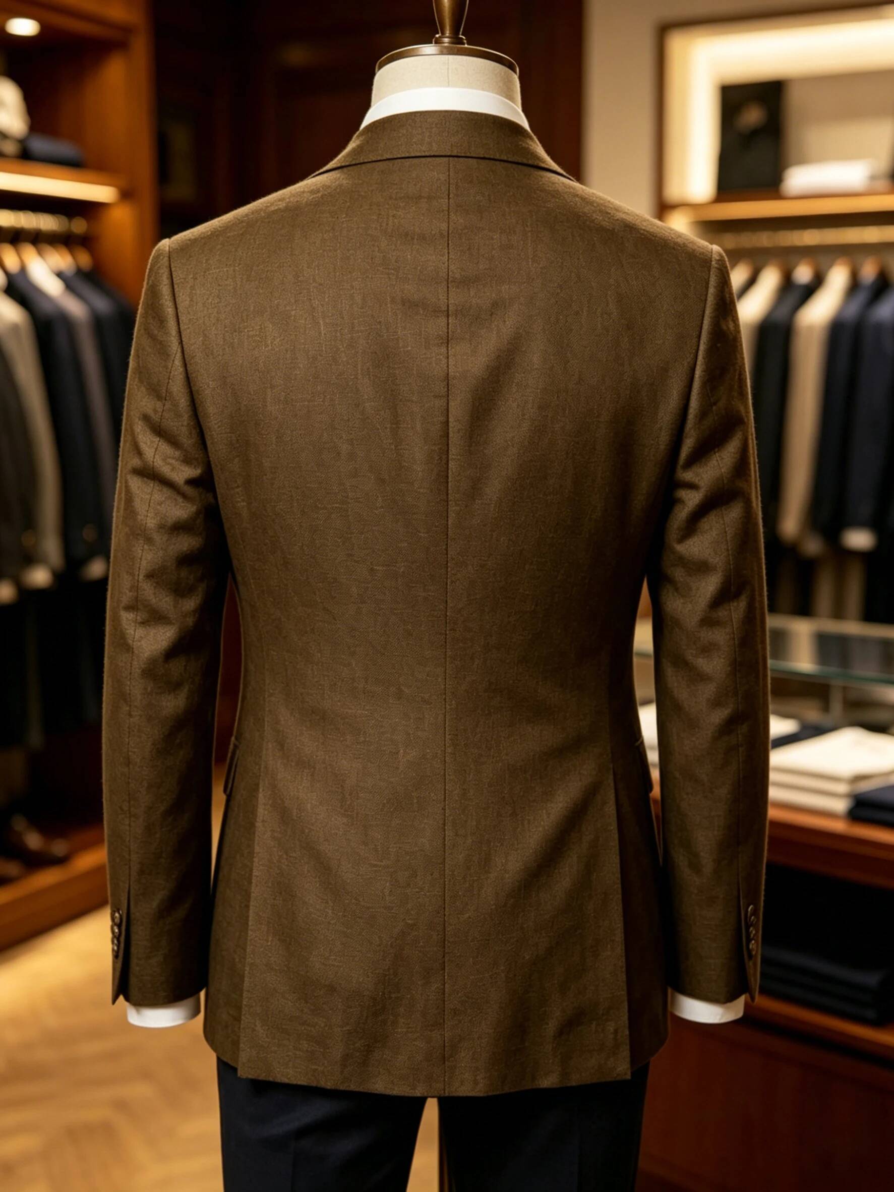 Jas Blazer Linen Pria Musim Pa - Men Linen Formal Wear ulasan dan harga