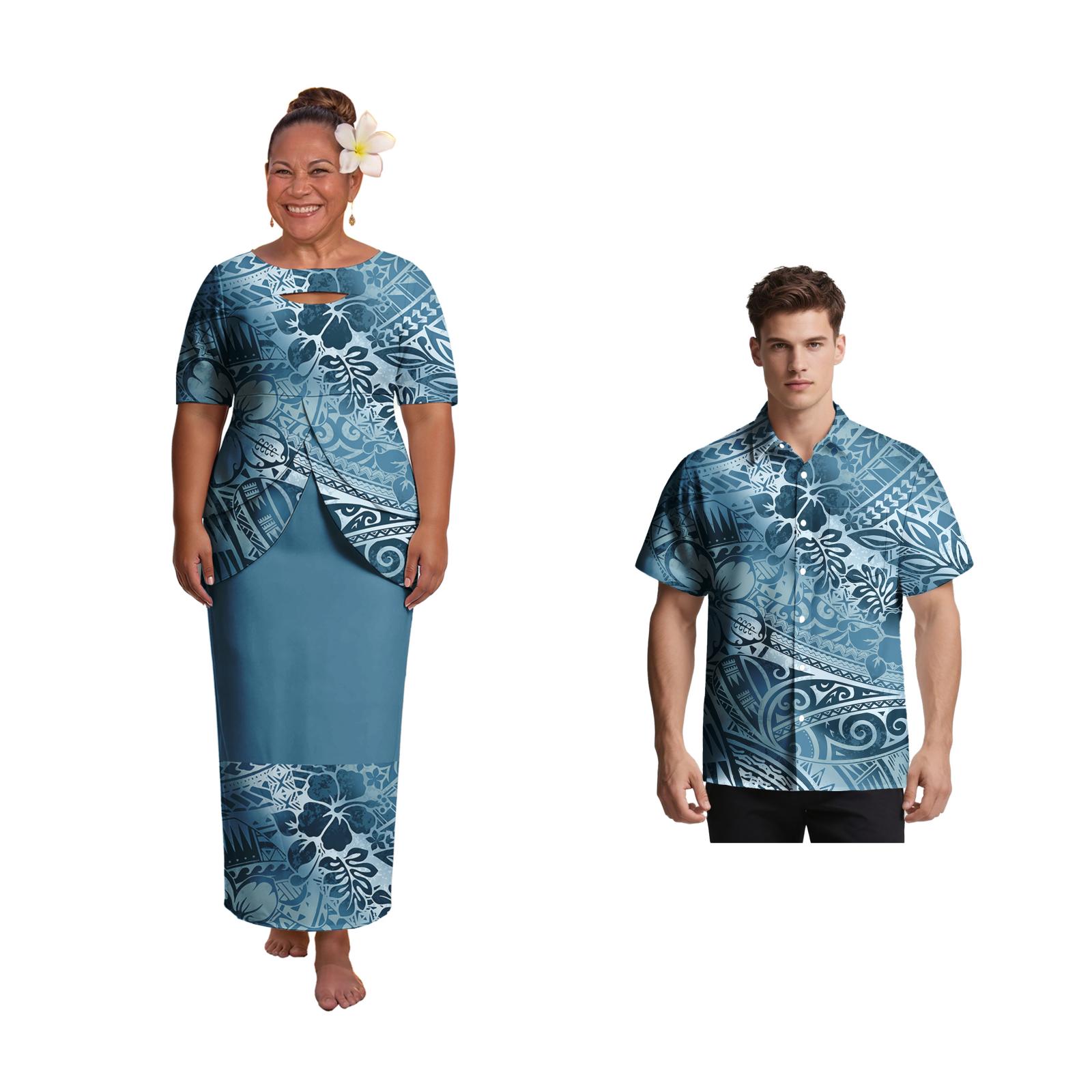 Pakaian Pasangan Ukuran Besar  - Men'S Hawaiian Formal Wear ulasan dan harga