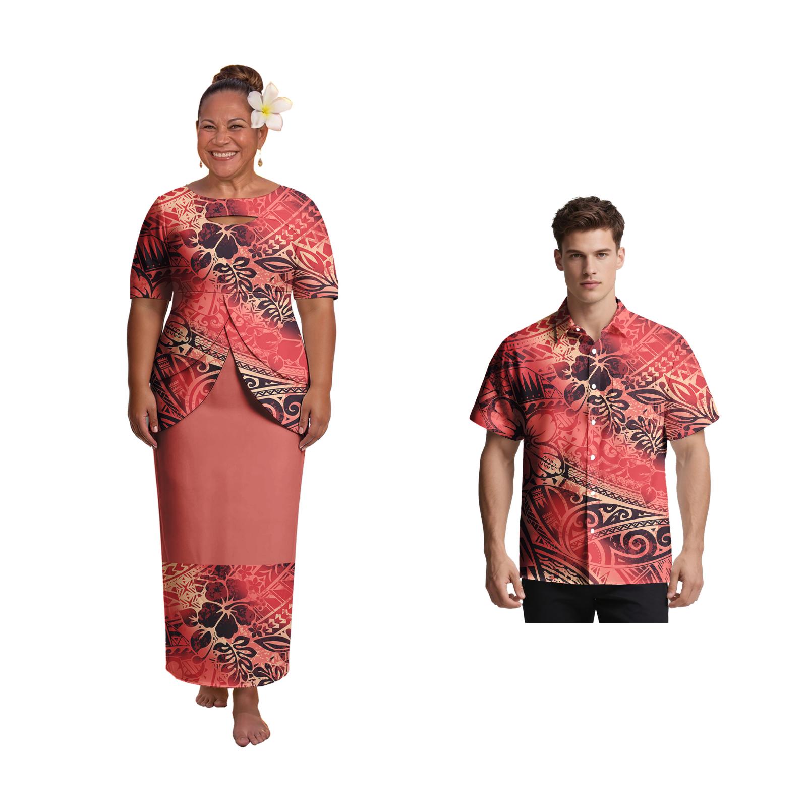 Pakaian Pasangan Ukuran Besar  - Men'S Hawaiian Formal Wear ulasan dan harga